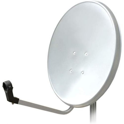  [아마존베스트]-Service-Informationen 60cm HD Satellite System Antenna Twin LNB + 2x F-plug Digital 2White UHD 4K