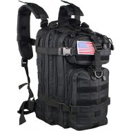 ARMYCAMO Small 30L Rucksack Military Tactical Backpack Flag Patch Outdoors Bug Out Bag