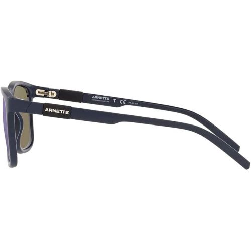  ARNETTE Unisex Sunglasses Matte Black Frame, Dark Green Lenses, 56MM