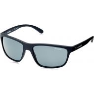 Arnette Mens Booger Polarized Rectangular Sunglasses, Matte Black, 61.0 mm