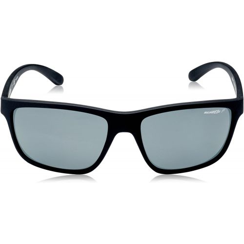  Arnette Mens Booger Polarized Rectangular Sunglasses, Matte Black, 61.0 mm