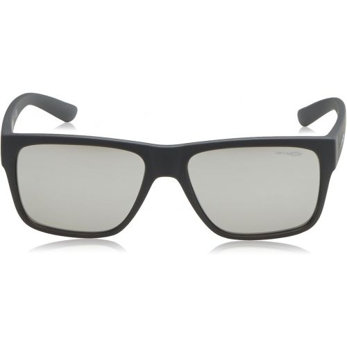  Arnette Mens Reserve Non-Polarized Iridium Square Sunglasses, Matte Dark Grey, 57 mm