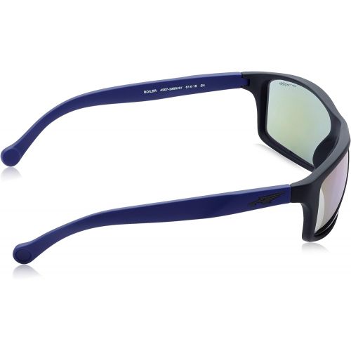  Arnette Mens Boiler Non-Polarized Iridium Rectangular Sunglasses, Fuzzy Black, 61.1 mm