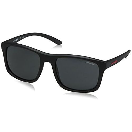  Arnette Mens Complementary Square Sunglasses, Matte Black, 57 mm