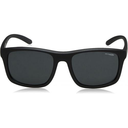  Arnette Mens Complementary Square Sunglasses, Matte Black, 57 mm