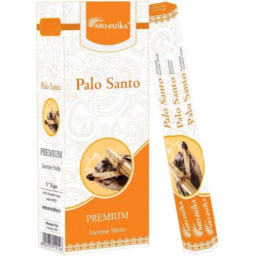  인센스스틱 ARO VATIKA Palo Santo Natural (Masala) Incense Sticks 6 Hexa Pack of 20 Sticks Each