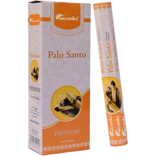  인센스스틱 ARO VATIKA Palo Santo Natural (Masala) Incense Sticks 6 Hexa Pack of 20 Sticks Each