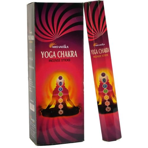  인센스스틱 ARO VATIKA Yoga Chakra Incense Sticks Box of 6 Hexa Packs Each Hexa Pack Consists 20 Sticks Total 120 Sticks