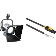 ARRI L7-C Plus RGB LED Fresnel Light with 5' Power Cord Kit (Blue/Silver, Manual)