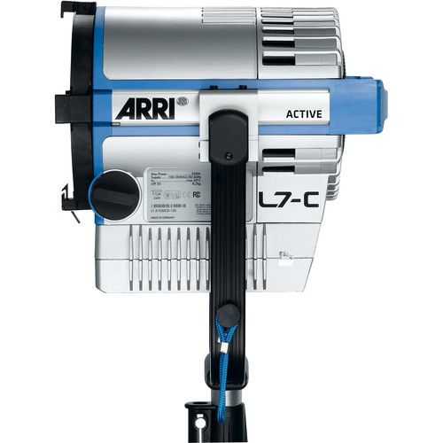  ARRI L7-C LE2 LED Fresnel with powerCON Cable (Silver/Blue, Pole Operated)