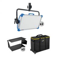 ARRI SkyPanel S60-C LED Lights with Case and Barndoors Kit (2-Light Kit)