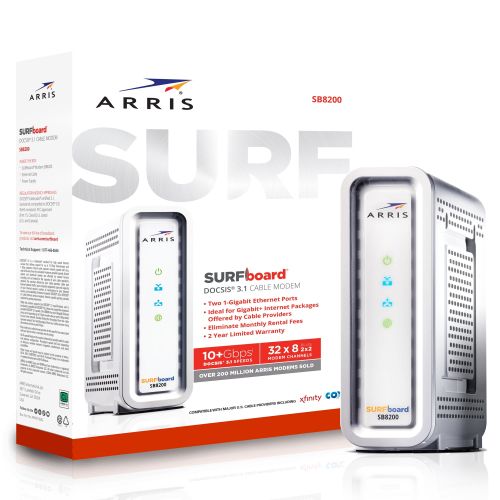  Arris SURFboard SB8200 DOCSIS 3.1 32x8 Cable Modem