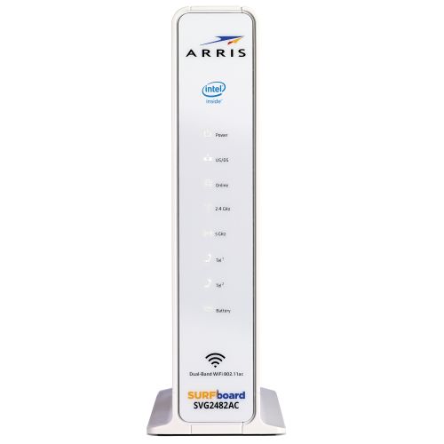 Arris ARRIS SURFboard SVG2482AC 24x8 Cable Modem  AC1750 Wi-Fi Router  Xfinity Telephone