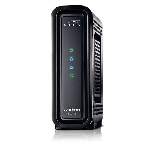  Arris ARRIS SURFboard SB6190 32x8 DOCSIS 3.0 Cable Modem - Retail Packaging - Black