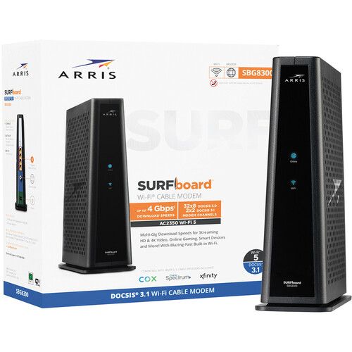  ARRIS SURFboard SBG8300 AC2350 Dual-Band DOCSIS 3.1 Cable Modem Router