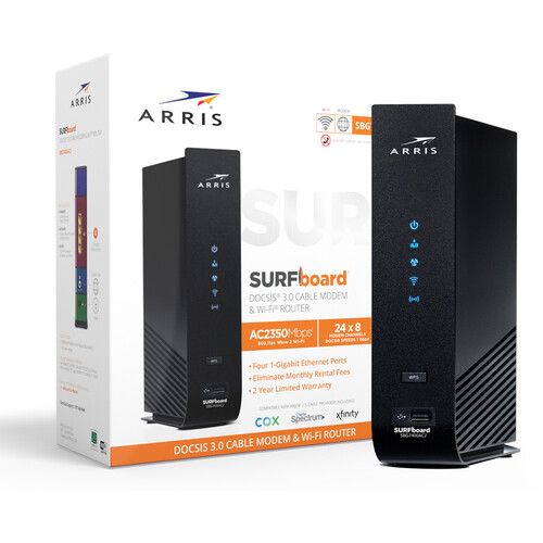  ARRIS SURFboard SBG7400AC2 AC2350 Dual-Band DOCSIS 3.0 Cable Modem Router