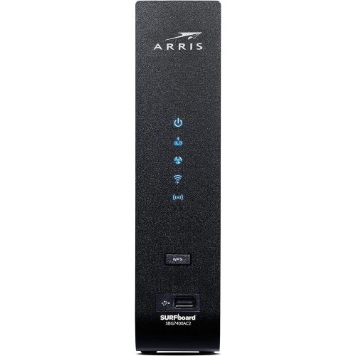  [아마존베스트]ARRIS SURFboard SBG7400AC2 DOCSIS 3.0 Cable Modem & AC2350 Dual-Band Wi-Fi Router, Approved for Cox, Spectrum, Xfinity & others (black)