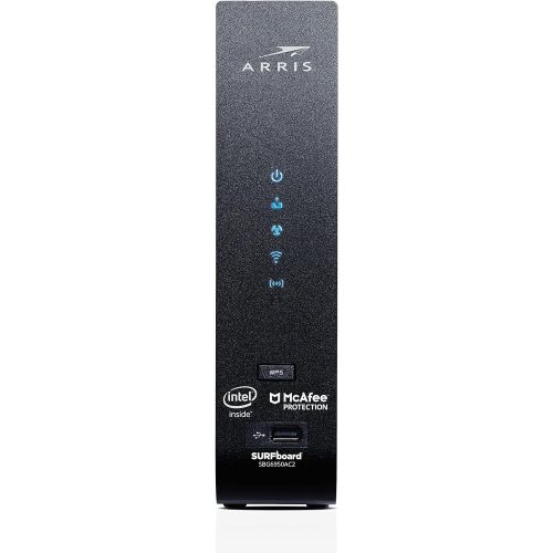  [아마존베스트]Arris SURFboard (16x4) Docsis 3.0 Cable Modem Plus AC1900 Dual Band Wi-Fi Router, Certified for Xfinity, Spectrum, Cox & More (SBG6950AC2),Black