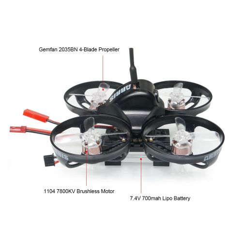  ARRIS X90 90MM Micro Brushless Drone FPV RC Racing Drone Quadcopter ARF w FPV Camera + 2S Battery + 4in1 Flight Controller Tower