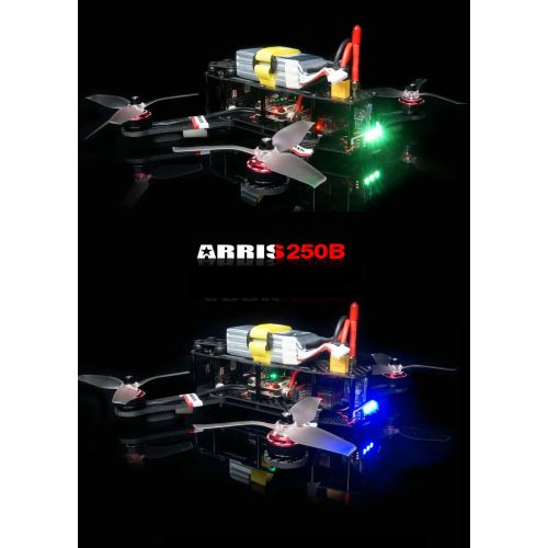  ARRIS X-Speed 250B V2 250 FPV Quadcopter Racing Drone RTF W Flycolor Raptor 390 Tower 4-in-1 (30A ESC + F3 + OSD + PDB)