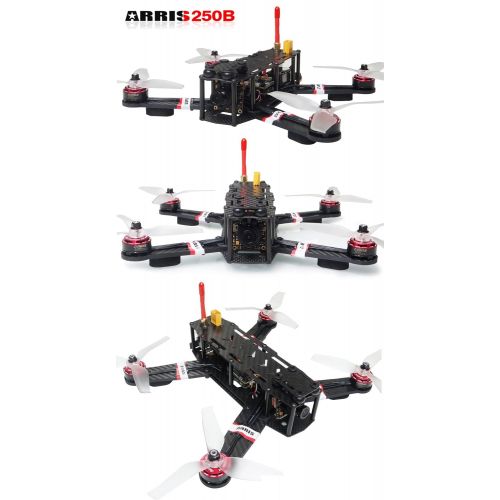  ARRIS X-Speed 250B V2 250 FPV Quadcopter Racing Drone RTF W Flycolor Raptor 390 Tower 4-in-1 (30A ESC + F3 + OSD + PDB)