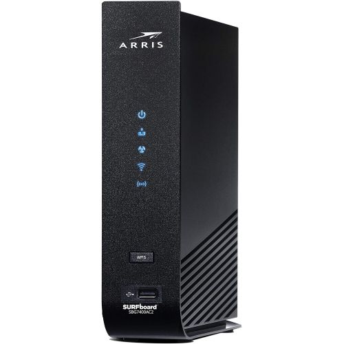  ARRIS SURFboard SBG7400AC2 24x8 DOCSIS 3.0 Cable Modem  AC2350 Wi-Fi Router  McAfee Whole Home Internet Protection- Black