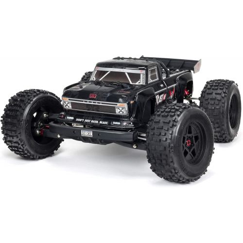  ARRMA RC Truck 1/8 Outcast 6S BLX 4WD Extreme Bash Stunt Truck RTR (Battery and Charger Not Included), Black, ARA8710