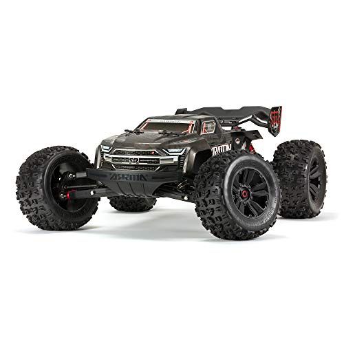  ARRMA 1/8 KRATON 4WD Extreme Bash Roller Speed Monster RC Truck, Black, ARA106053