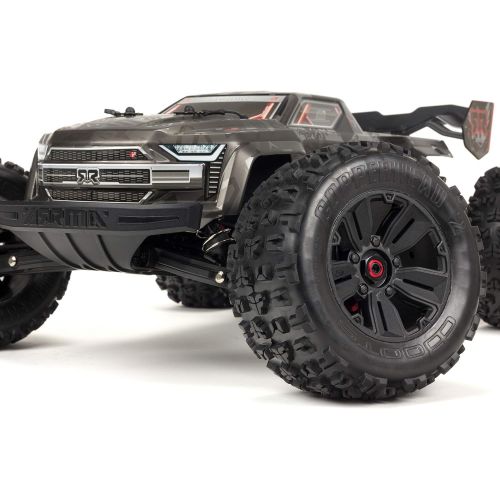  ARRMA 1/8 KRATON 4WD Extreme Bash Roller Speed Monster RC Truck, Black, ARA106053