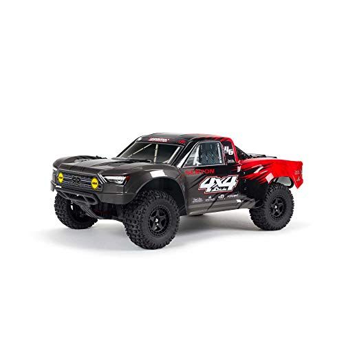  ARRMA 1/10 SENTON 4X4 V3 MEGA 550 Brushed Short Course RC Truck RTR (Transmitter, Receiver, NiMH Battery and Charger Included), Red, ARA4203V3T1