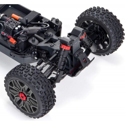  ARRMA 1/8 Typhon 4X4 V3 3S BLX Brushless Buggy RC Truck RTR (Transmitter and Receiver Included, Batteries and Charger Required), Red, ARA4306V3