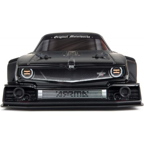  ARRMA 1/7 Felony 6S BLX Street Bash All-Road Muscle Car RTR (Ready-to-Run Transmitter and Receiver Included, Batteries and Charger Required), Black, ARA7617V2T1