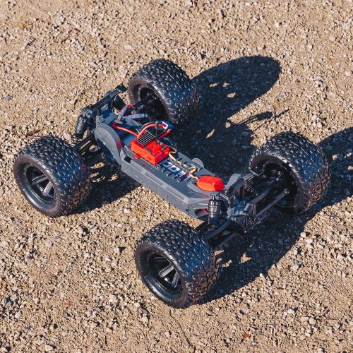 Arrma ARRMA GRANITE VOLTAGE MEGA 2WD Electric RC RTR Remote Control SRS Monster Truck with 2.4GHz Radio, Battery (x2), and Charger, 1:10 Scale (BlueBlack)
