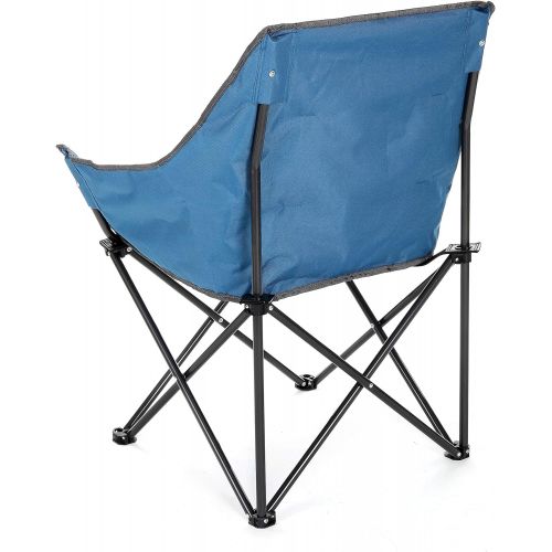  ARROWHEAD OUTDOOR Portable Folding Camping Quad Bucket Chair, Compact, Heavy-Duty, Steel Frame, Supports up to 250lbs, Includes Carrying Bag, USA-Based Support