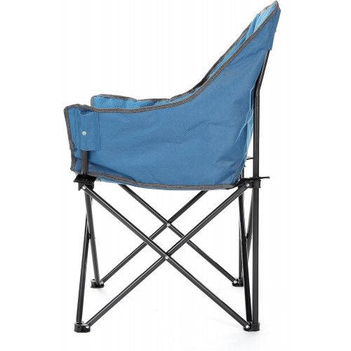  ARROWHEAD OUTDOOR Portable Folding Camping Quad Bucket Chair, Compact, Heavy-Duty, Steel Frame, Supports up to 250lbs, Includes Carrying Bag, USA-Based Support