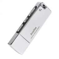 ARSSILEE Arssilee Voice Recorder Mini Voice Recorder 16GB USB Flash Drive 192 Hours Capacity Dictaphone Voice Recorder with Dual USB Connector & MP3 Player Digital Sound Recorder for Lectur