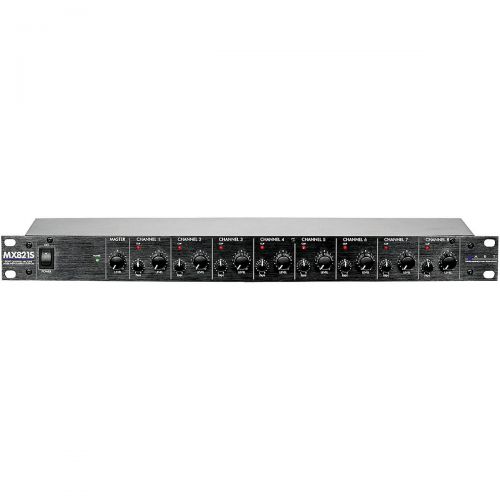  ART},description:The ART MX821 is a versatile rack mount mixer combining eight independent input channels into a single mono line level mixed output. Essential features include XLR