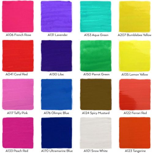  [아마존 핫딜] [아마존핫딜]ARTEZA Liquid Chalk Markers Set of 16 (16 Bright Colors, 16 Replaceable Chisel Tips, 1 pc Tweezers, 50 Labels, 2 Sticky Stencils) - Dust-Free - Water Based Chalkboard Markers - Non