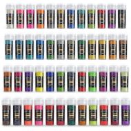 [아마존 핫딜] [아마존핫딜]ARTEZA Fine Glitter, Set of 48 Colors, Shaker Jars (0.34oz/9.6 g) Glow Under UV Black Light, Extra Fine, All Purpose for Body, Face, Slime, Crafts