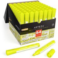 [아마존핫딜][아마존 핫딜] ARTEZA Arteza Highlighters Set of 64, Yellow Color, Wide Chisel Tips, Bulk Pack of Markers, for Office, School, Kids & Adults
