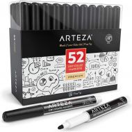 [아마존핫딜][아마존 핫딜] ARTEZA Dry Erase Markers, Bulk Pack of 52 (with Fine Tip), Black Color with Low-Odor Ink, Whiteboard Pens is perfect for School, Office, or Home