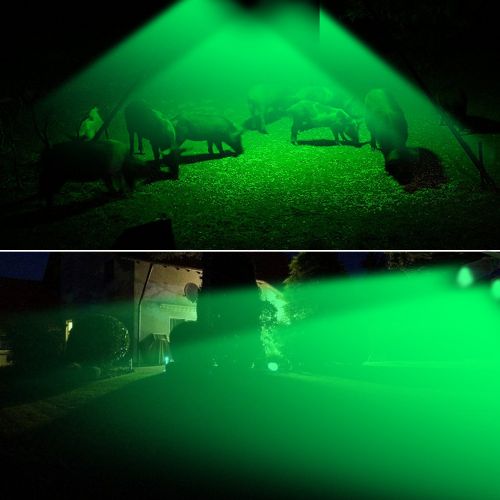  ARTITAN Feeder Light Hog Hunting Green Light Motion Sensor Spotlight Security Lights IP65 Waterproof for Outdoor Animal Game Feeder Cage