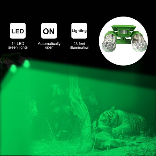  ARTITAN Feeder Light Hog Hunting Green Light Motion Sensor Spotlight Security Lights IP65 Waterproof for Outdoor Animal Game Feeder Cage