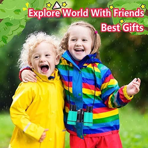  [아마존베스트]MINIJOY Binoculars for Kids High Resolution Best Gifts for 3-12 Years Boys Girls Optics Shockproof Mini Compact Binocuolar Toys Folding Small Telescope for Bird Watching Camping Outdoor Pl