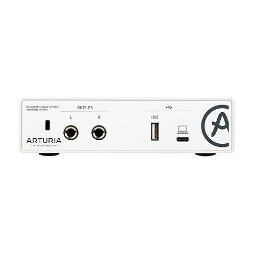  Arturia MiniFuse 1 - Compact USB Audio Interface with Creative Software for Recording, Production, Podcasting, Guitar - White