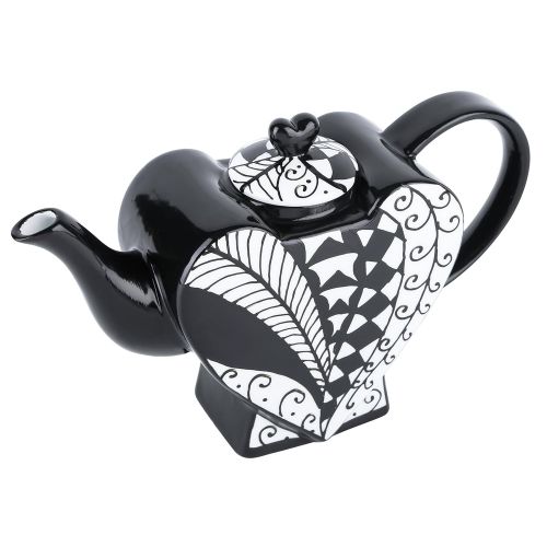  ARTVIGOR Hand Painted Heart-Shaped Porcelain Teapot, 850ml/29oz - Type I