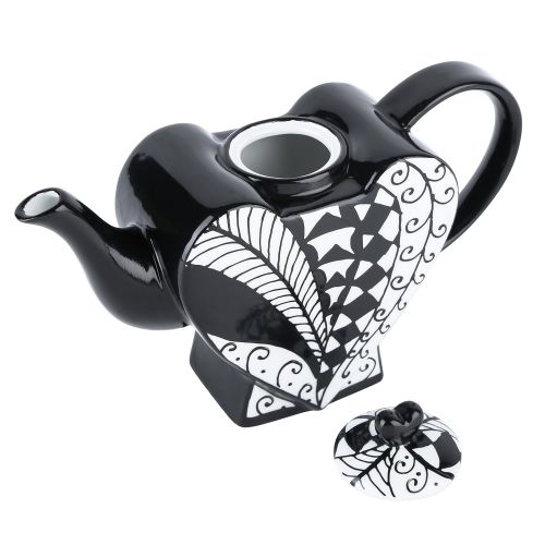  ARTVIGOR Hand Painted Heart-Shaped Porcelain Teapot, 850ml/29oz - Type I