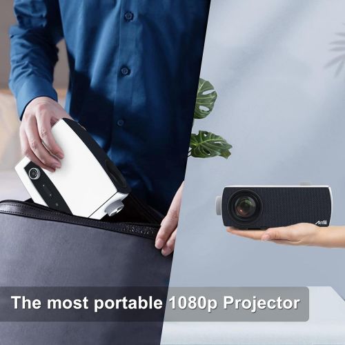  5G WiFi Bluetooth Projector, Artlii Enjoy 3 Native 1080P Movie Projector Support Dolby, Max 300 Portable Outdoor Projector Compatible with TV Stick,iOS,Android,PS4