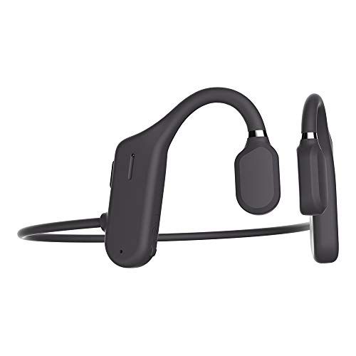  AS Open Ear Headphones with Mic,Bluetooth Sport Headset Waterproof IPX5 Ultra-Lightweight 6D Sound HD Phone Call