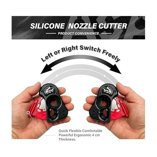  Stainless Blade ASA TOOLS S085 Silicone Cartridge Tip Cutter Nozzle Safe Sealant Nozzle Cutter,Silicone Caulking Tool Tube Snips,Caulk Opener,Strong Acid-Resistant utility knife